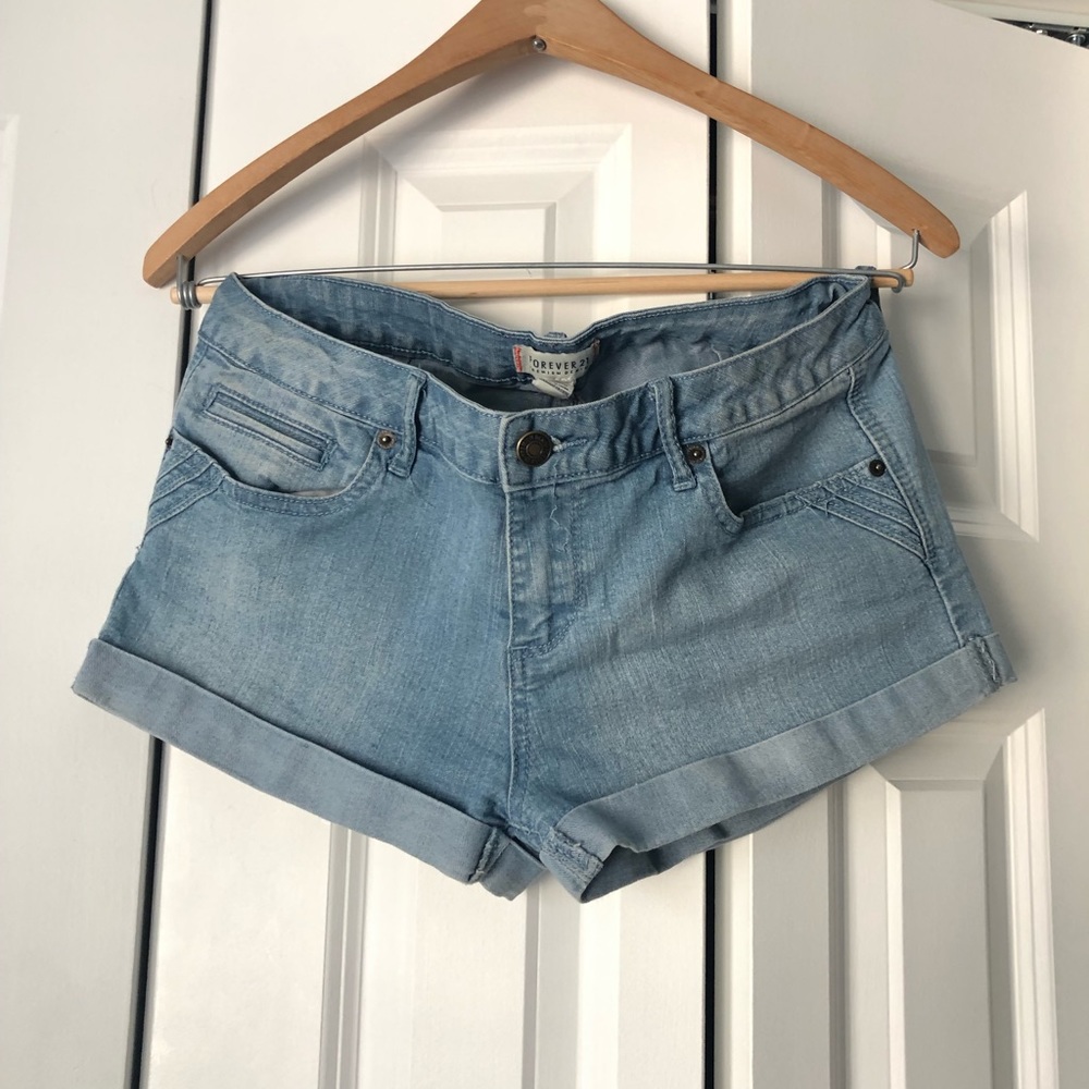 Denim shorts